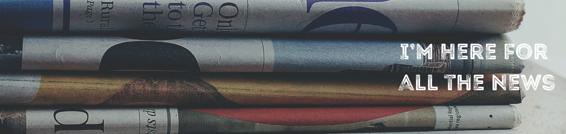 A stack of newspapers.